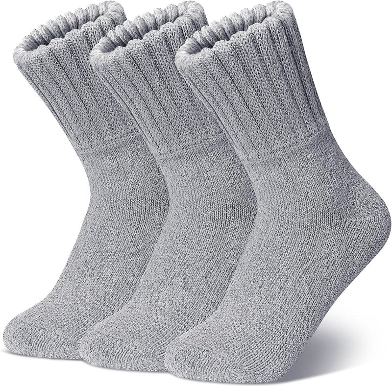 Sunovelties Womens Merino Wool Socks 3 Pairs Winter Ski Warm Boot Socks Men Thermal Thick Cozy Hiking - Image 1